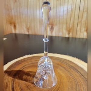 Etched Glass Pinwheel Pattern Bell